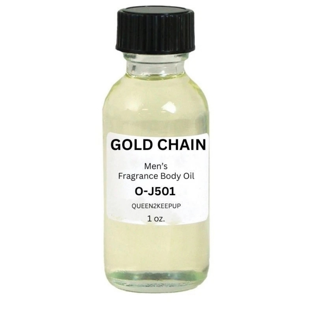 Gold Chain (Men) Body Oil 1 oz Fragrance All Natural Pure Uncut Scent